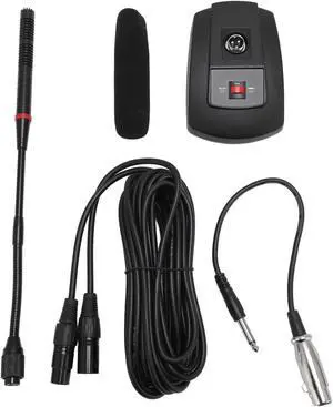 Gooseneck Condenser Microphone, XLR Desktop Mic, Cardioid Pickup Pattern for Clear Sound, Gooseneck with Foam Windscreen, Ideal for Lectures Meetings Conferences