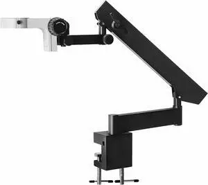 Adjustable Microscope Stand, 360° Rotating Arm, with Table Clamp, Bracket 3'' Dia, Universal Telescopic for Binocular Stereo Microscope