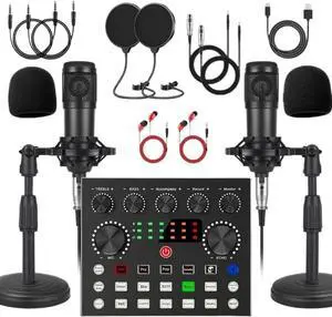 Durable Podcast Microphone Set, Adjustable Kit, Suitable for Podcasts, Recording, and Live Streaming Suitable for Live Recording Durable Podcast Microphone Set, Adjustable Kit, Suitable for Podcasts, Recording, and Live Streaming Suitable for Live Recording