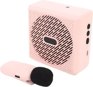 Wireless Voice Amplifier, 2.4G Bluetooth Connectivity Wireless Lavalier Microphone, Portable Clear Sound for Classroom Training Educational Lectures Public Speeches