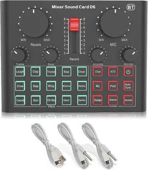 Sound Card Kit BM800 Microphone Professional Condenser Bluetooth Wireless MIC Sound Card with Ring Fill Light Cantilever Bracket Live Streaming Studio SetuD6 Sound Card 1 Sound Card Kit BM800 Microphone Professional Condenser Bluetooth Wireless MIC Sound Card with Ring Fill Light Cantilever Bracket Live Streaming Studio SetuD6 Sound Card 1