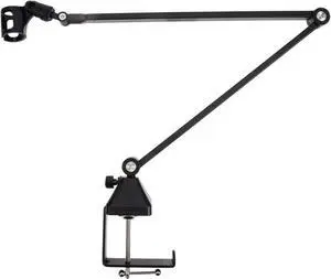 1 Set Microphone Boom Desk Stand with Table Clamp, Adjustable Mic Arm for Radio, Podcasts, Broadcasting, and Desktop Use, Iron Construction, Black 1 Set Microphone Boom Desk Stand with Table Clamp, Adjustable Mic Arm for Radio, Podcasts, Broadcasting, and Desktop Use, Iron Construction, Black