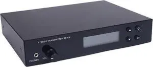 Wireless Stage Transmitter Receiver, 863 to 865MHz Wireless IEM System with Headphone, 17 Hours Battery Life, 50m Operating Range, Suitable for Band, Studio & Events (US Plug)