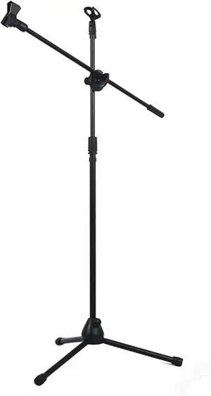 Professional Swing Boom Floor Stand Microphone Holder, Adjustable Heavy-Duty Mic Stand for Broadcast, Podcast, and Performance, Black Professional Swing Boom Floor Stand Microphone Holder, Adjustable Heavy-Duty Mic Stand for Broadcast, Podcast, and Performance, Black