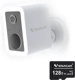 VSTARCAM 2K Outdoor Camera WLAN with Micro SD Card 128 GB, Night Vision, 2.4GHz&5GHz WiFi, PIR Motion Detector, Color Night Vision, Two-Way Audio VSTARCAM 2K Outdoor Camera WLAN with Micro SD Card 128 GB, Night Vision, 2.4GHz&5GHz WiFi, PIR Motion Detector, Color Night Vision, Two-Way Audio