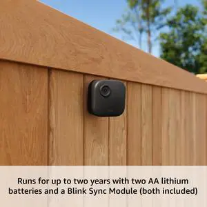Blink Outdoor 4 + Mini 2  Wireless smart security camera, two-year battery life, 1080p HD day and infrared night live view. Sync Module Core included  5 camera system + Mini 2 (White)