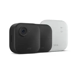 Blink Outdoor 4 XR + 1-Year Subscription Wireless smart security camera, two-year battery life, extended range. Sync Module XR included 2 camera system Blink Outdoor 4 XR + 1-Year Subscription Wireless smart security camera, two-year battery life, extended range. Sync Module XR included 2 camera system