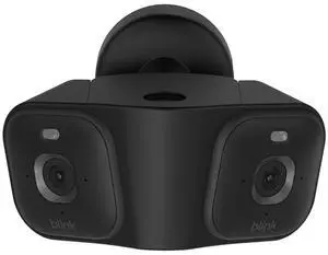 Blink Arc  Plug-in Panoramic Vision [Plus Subscription required], 180° coverage, Mini 2K+ dual-camera security, single power source  2 cameras (Black)