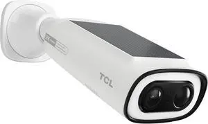TCL 2K Solar Security Camera Wireless Outdoor, Built-in LED Light with Removable Battery Camera, Local Storage, No Subscription Cameras Compatible with Alexa, Ideal for Home Security