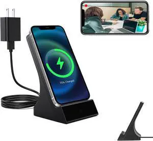 LIZVIE Hiddeen Camera Charger Phone Camera Charger, 1080P HD with Night Vision and Motion Detection Live View 24/7 Loop SD Storage Hidden Cam for Office/Pet/Baby Home Security Idoor.