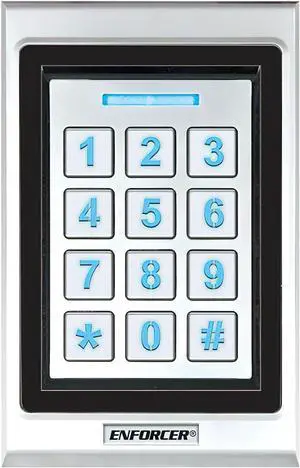 Seco-Larm SK-B141-PQ Bluetooth Access Controller, Single-Gang Keypad with Prox; App-Based Programming; Secure, Integrated Wireless Technology; 1000 Users; IP65 Weather Resistant