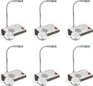 Retevis RT-9908 Window Intercom 2 Way,Window Speaker Intercom,Noise Free Function,Clear Voice,for Office,Shop,Restaurant6 Pack