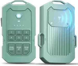 Camping Radar Security Alarm, Wireless Perimeter Alarm, Rechargeable Motion Sensor Trip Alarm, 1/2 Mile Range, IP66 Waterproof System for Outdoor Camp Security & Survival Gear (Green)