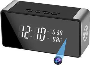 Wireless WiFi Hidden Spy Camera, Full HD 4K Home Security Cam for Home Safety Support 5G&2.4G with Night Vision and Motion Detection, APP Control with SD Storage