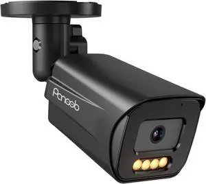 4K PoE IP Bullet Camera with Smart Color Night Vision, 8MP Wired Video Surveillance Security IP PoE Camera Indoor/Outdoor, AI Human/Vehicle Dtection, Two-Way Audio, Black, PB65A3-8MDL