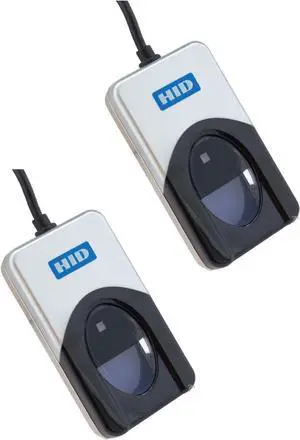 HID DigitalPersona URU4500, Fingerprint Biometric Reader, Pack of 2, IDCS Demo Soft.