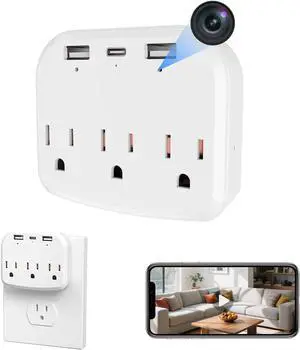Security Wall Outlet WiFi Camera 1080P Mini Wireless Nanny Cam-Dual-Band WiFi-with Bracket Function Security Wall Outlet WiFi Camera 1080P Mini Wireless Nanny Cam-Dual-Band WiFi-with Bracket Function