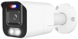 AngelCamera Two - 8MP 4K Outdoor/Indoor Security Camera with Smart Deterrence, 2-Way Audio, Siren Alarm, Day & Night Full-Color Vision with Smart Illumination, Multi-Brand Compatibility