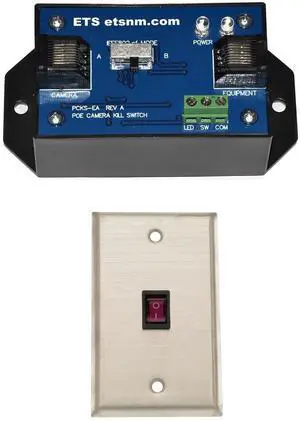 PCKS-EA-RRSG PoE IP Camera Kill Switch Kit PoE Powered Privacy Control for Security Cameras in Sensitive Environments PCKS-EA-RRSG PoE IP Camera Kill Switch Kit PoE Powered Privacy Control for Security Cameras in Sensitive Environments
