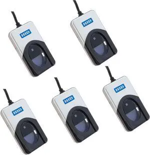 HID DigitalPersona URU4500, Fingerprint Reader, Pack of 5, IDCS Demo Soft