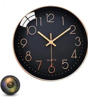 HD Hidden WiFi Wall Clock Camera Wireless Nanny Cam 1080P Mini Clock Camera with Motion Detection for Indoor Home Security