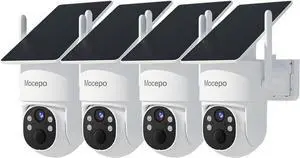 Security Cameras Wireless Outdoor, 4MP Solar-Powered Home Security Cameras System Security Cameras Wireless Outdoor, 4MP Solar-Powered Home Security Cameras System