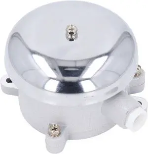 WALFRONT Electric Alarm Bell Aluminum Alloy Explosion Proof Bell for Emergency Evacuation with Bronze Coated Interior (24V)