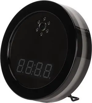 Septpenta Wireless WIFI Clock Camera, Night Vision/Color Light/Two Way Audio/Wifi/Monitoring Detection/Clock, 2MP Wireless for Baby Sitting, Pet Sitting, Warehouse Monitoring, Office Monitoring