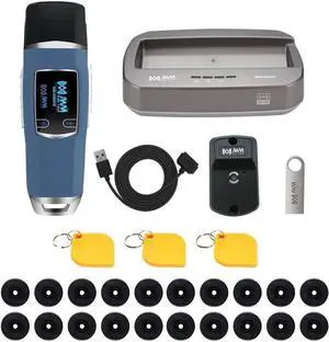 JWM Long Range Guard Tour System, RFID Security Guard Patrol System with 2.4G Card, OLED Screen, Downloader, Flashlight for Warehouse Logistics, Free Cloud Software JWM Long Range Guard Tour System, RFID Security Guard Patrol System with 2.4G Card, OLED Screen, Downloader, Flashlight for Warehouse Logistics, Free Cloud Software