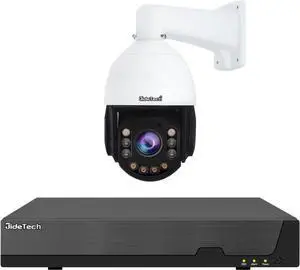 JideTech 00x Hybird Zoom 4K 8MP Outdoor PTZ IP PoE Camera + 8 Channel NVR PoE for Home Security Camera System, Human/Vehicle Detection,492ft IR, Color Night Vision JideTech 00x Hybird Zoom 4K 8MP Outdoor PTZ IP PoE Camera + 8 Channel NVR PoE for Home Security Camera System, Human/Vehicle Detection,492ft IR, Color Night Vision