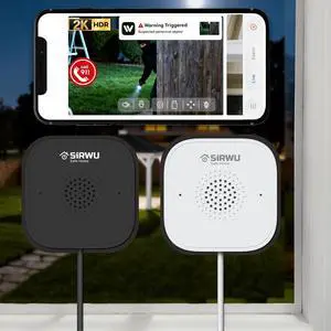 2-Pack Magnetic Window Camera, 3MP 2K Indoor Security Camera with 911 Emergency Call 2-Pack Magnetic Window Camera, 3MP 2K Indoor Security Camera with 911 Emergency Call