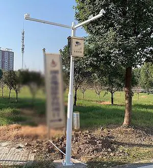 Driveways Sidewalks Safety Camera Pole with 23'' Double Arm, Vertical Support Segmented Combination Surveillance Column Galvanized Steel, 78-236 Inch Tall(2 m (78 5/7 inch))