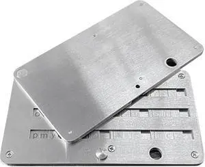 Stainless Steel Crypto Seed Phrase Storage Card, Anti-Fingerprint Bitcoin Backup Wallet, Mechanical Password Manager