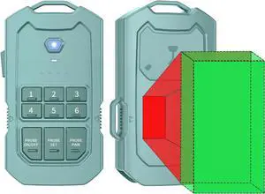 Outdoor Radar Motion Sensor Alarm  Wireless Security System for Camping, RV & Off-Grid Use, 1/2 Mile Range, Customizable Detection Area, IP66 Waterproof, Rechargeable Battery, Survival Gear Essential