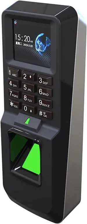 Time Clock, Time Clock,2.4 Inch Color Screen Access Control Fingerprint Time Attendance Machine Biometric 125KHz Keyboard