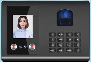 Attendance Machine Fingerprint Punch Card Face Facial Recognition Chinese English Spanish Brush Face to Work for Small and Medium Enterprises