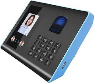 Attendance Machine Fingerprint Punch Card Face Facial Recognition Chinese and English Brush Face to Work for Small and Medium Enterprises,