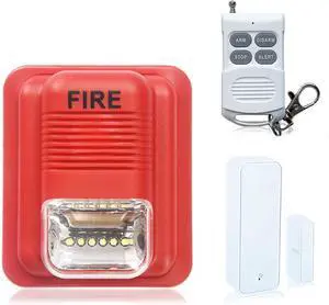 Door Chime, Wireless Door Open Contact Sensor Alarm Chime with 2,000 FT Range Voice Alert 7 Chimes 6 Volume Levels LED Indicators, Door Ringer Alert for Business/Store/Home/Office When Entering