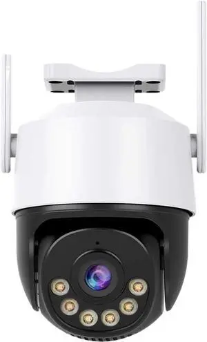 Cameras for Home Security 8MP 4K IP Camera 5MP Speed Dome Auto Tracking PTZ Camera Smart Home Outdoor Wireless Camera Surveillance Monitor with Motion Detection(8MP NO SD Card)