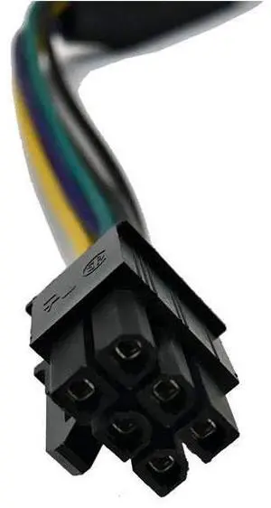 AYA ATX Main 24-Pin to 6-Pin PCI-E PSU Power Adapter Cable 18AWG for HP Elite 8100 8200 8300