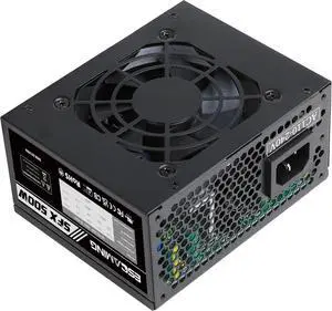 ESGAMING SFX 500W / Mini ITX/Micro ATX, Full Range Active PFC 110-240V, Low Noise Desktop Gaming Server SFX Form Factor Computer Power Supply