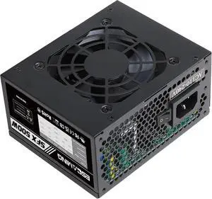 SFX 500W Power Supply, ESGAMING Mini ITX Micro ATX Solution 500W PSU, Full Range APFC 110-240V, Low Noise Fan for Desktop Gaming Server SFX Form Factor Computer