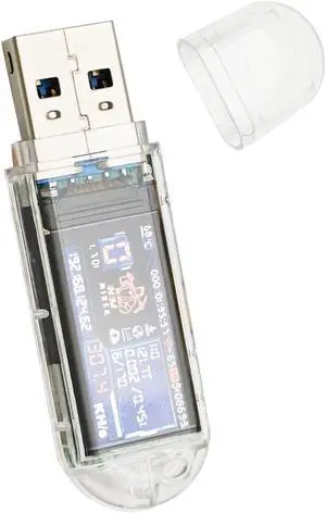 New NerdMiner V2 300KH NMminer Dongle USB 3W Bitcoin Solo Lottery Miner Win 3.125 BTC with Low Power Consumption WiFi Connection USB-A Power