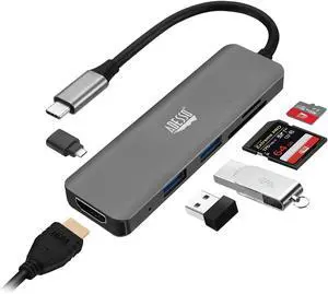 Adesso 6 in 1 USB-C Multiport Docking Station
