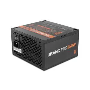 NOX URANO PRO 550W Bronze - Power supply 550W, 80 PLUS Bronze certified, ATX MB, SATA, EPS, PCIE, 12V, Molex, 120mm PWN fan, Automatic voltage (100-240V), Black.