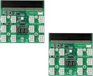 Acxico 2Pcs 6PIN 1200W Server Power Supply Breakout Board for HP DPS-1200QB A PSU GPU
