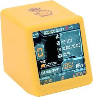 Lottery Miner, 1050 1060 KH/s Cryptocurrency Mining Machine WiFi Bluetooth ESP32 D0 Low Power Chip, with Dual Mode Smart Display, As Desktop Clock, Plug and Play