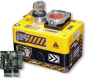 Desktop Computer Power Switch, PC Power Button, External Remote Start Power On Off, with Receiver Board & USB/PWSW Cable, 15m Reception Range, for Desktop PCs