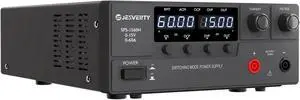 DC Power Supply Variable, 0-15V 0-60A 900W Switching DC Regulated Bench Power Supply with Encoder Knob, Output On/Off Switch, 4-Digit LED Display, OVP & OCP, Aux Output Terminal - SPS-1560H