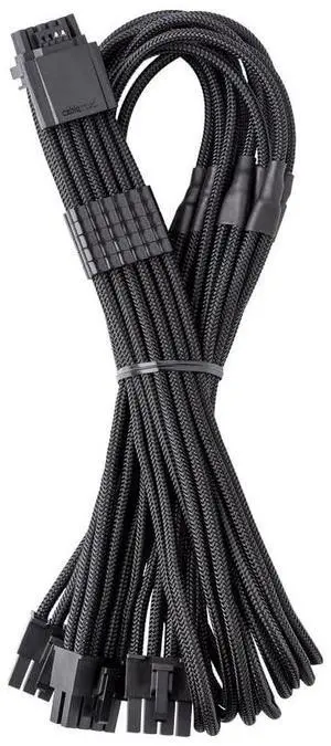 CableMod C-Series ModMesh Sleeved 12VHPWR StealthSense PCI-e Cable for Corsair (Black, 16-pin to Triple 8-pin, 60cm) CableMod C-Series ModMesh Sleeved 12VHPWR StealthSense PCI-e Cable for Corsair (Black, 16-pin to Triple 8-pin, 60cm)